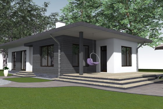 Photo 4 for Bungalow House Plan #549-28 - 2 bed, 1 bath