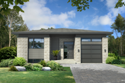 Contemporary Style House Plan - 2 Beds 1 Baths 1211 Sq/Ft Plan #25-4371 
