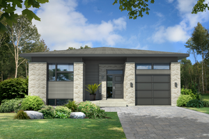 Contemporary Exterior - Front Elevation Plan #25-4371