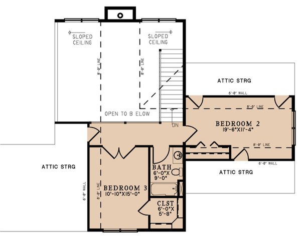 Home Plan - Craftsman Floor Plan - Upper Floor Plan #923-310