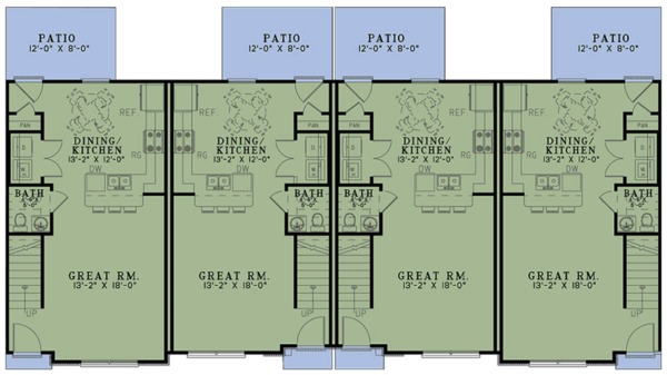 Home Plan - Country Floor Plan - Main Floor Plan #17-3421