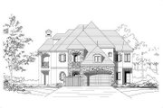 European Style House Plan - 5 Beds 5.5 Baths 5111 Sq/Ft Plan #411-696 