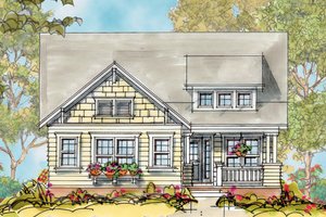 Craftsman Exterior - Front Elevation Plan #20-1745