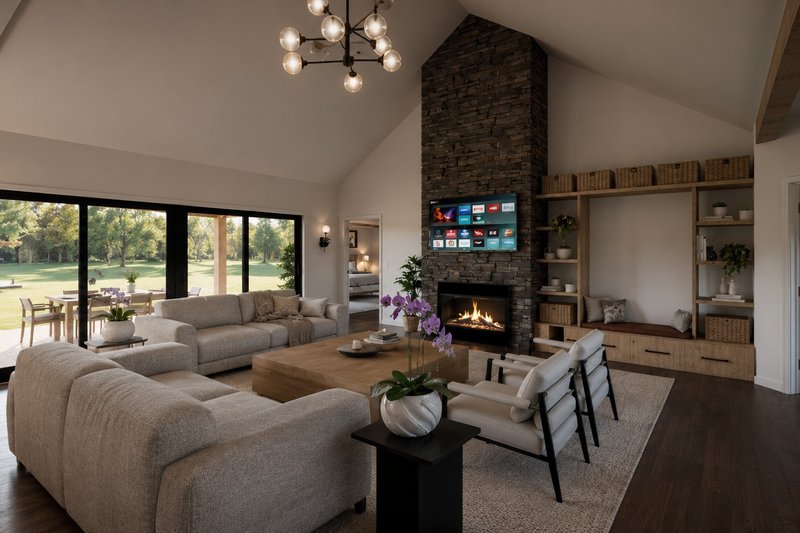 Dream House Plan - Interior - Family Room for Contemporary House Plan #1064-477 - 2 bed, 2.5 bath