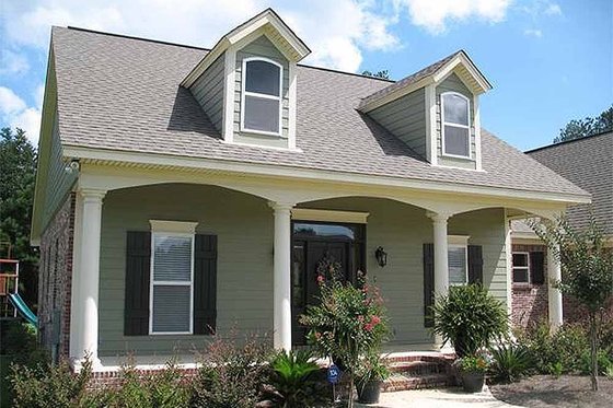 Exterior - Front Elevation 4 for Country House Plan #21-192 - 4 bed, 3 bath