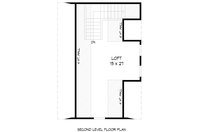 Architectural House Design - Floor Plan - Upper Floor for Traditional House Plan #932-535, 0 bath