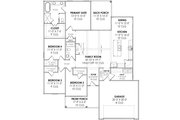 Craftsman Style House Plan - 4 Beds 2 Baths 1912 Sq/Ft Plan #1096-109 