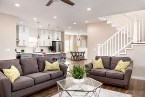 Interior - Family Room for Farmhouse House Plan #461-80 - 4 bed, 3 bath