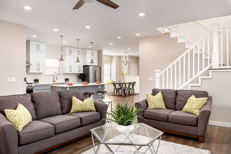 Dream House Plan - Interior - Family Room for Farmhouse House Plan #461-80 - 4 bed, 3 bath