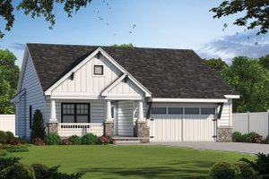 Craftsman Exterior - Front Elevation Plan #20-2455