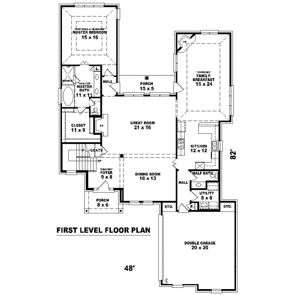 European Floor Plan - Main Floor Plan #81-1530