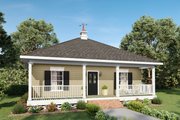 Cottage Style House Plan - 2 Beds 1 Baths 864 Sq/Ft Plan #44-130 