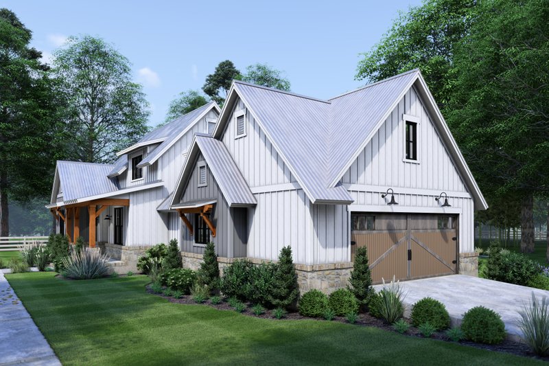 Dream House Plan - Exterior - Other Elevation 5 for Farmhouse House Plan #120-281 - 3 bed, 2 bath