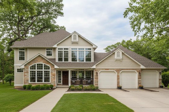 Exterior - Front Elevation for Traditional House Plan #100-461 - 4 bed, 2.5 bath