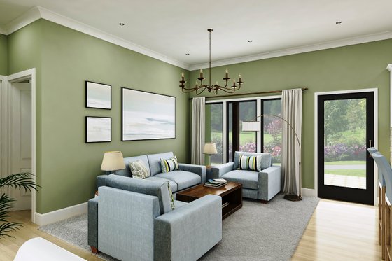 Interior - Family Room for Farmhouse House Plan #45-631 - 3 bed, 2 bath