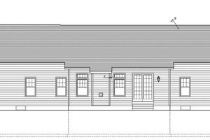 Exterior - Rear Elevation for Ranch House Plan #1010-68 - 3 bed, 2 bath