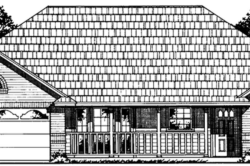 House Design - Country Exterior - Front Elevation Plan #42-717