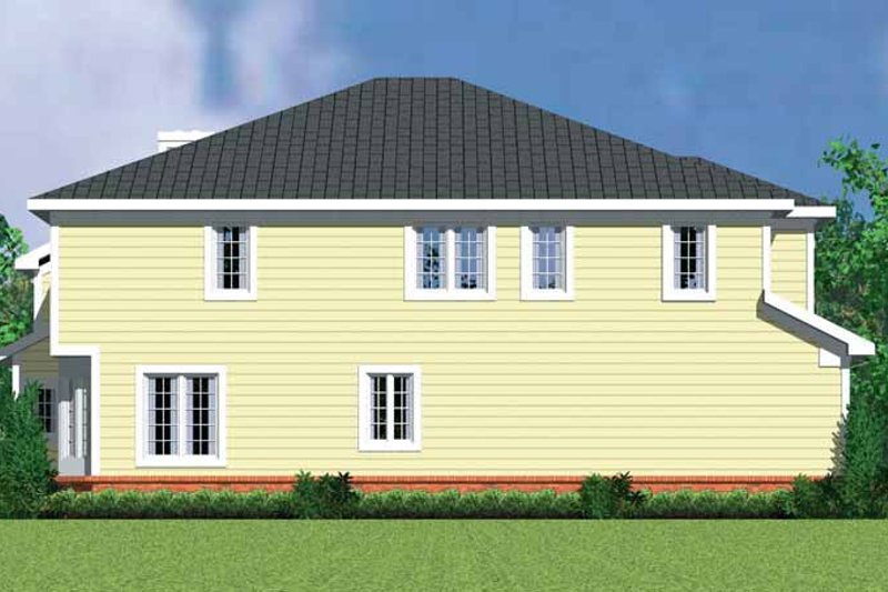 House Blueprint - Exterior - Other Elevation for Country House Plan #72-1128 - 4 bed, 2.5 bath