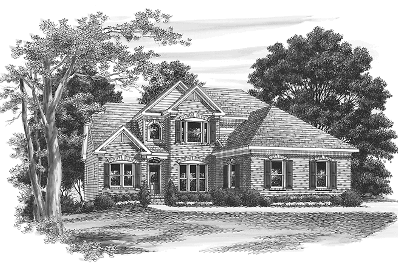 Dream House Plan - Exterior - Front Elevation 3 for Colonial House Plan #927-550 - 3 bed, 2.5 bath