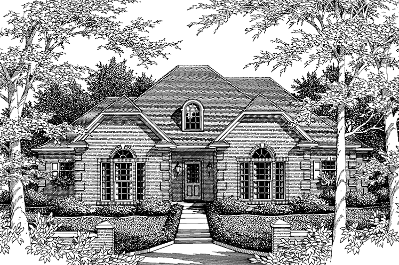 Home Plan - Exterior - Front Elevation 3 for Country House Plan #952-130 - 4 bed, 3 bath