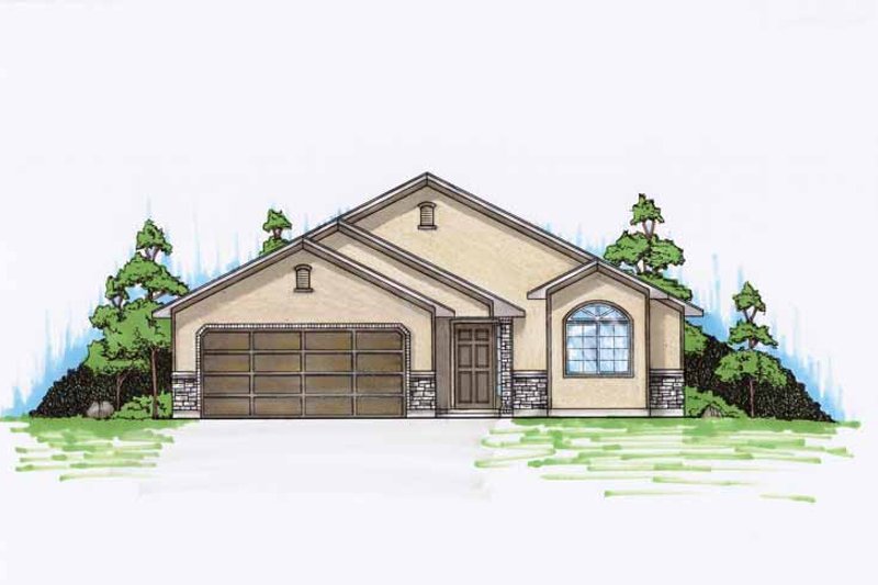 Architectural House Design - Traditional Exterior - Front Elevation Plan #945-80