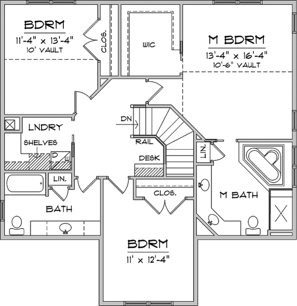 Dream House Plan - Prairie Floor Plan - Upper Floor Plan #981-11