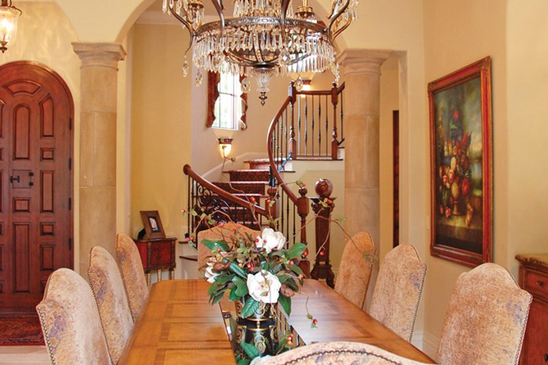House Plan Design - Interior - Dining Room for Mediterranean House Plan #1058-14 - 3 bed, 4.5 bath