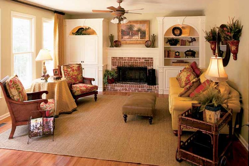 House Blueprint - Interior - Family Room for Colonial House Plan #927-872 - 3 bed, 2.5 bath
