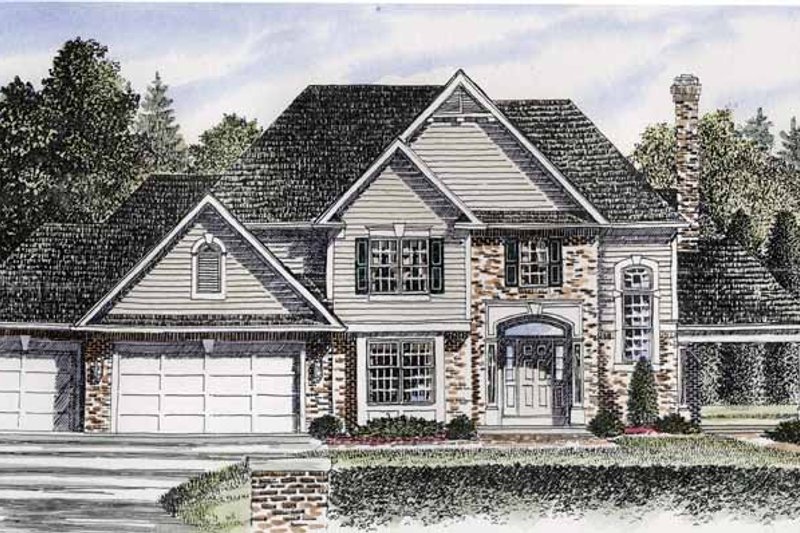 Dream House Plan - Traditional Exterior - Front Elevation Plan #316-191