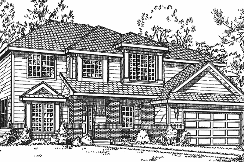 Dream House Plan - Traditional Exterior - Front Elevation Plan #942-5