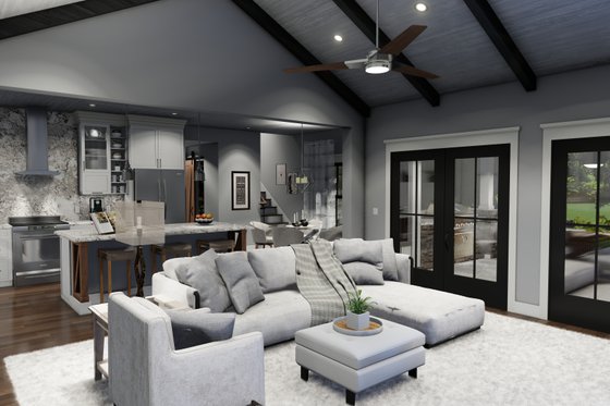 Interior - Family Room 2 for Farmhouse House Plan #120-270 - 3 bed, 2.5 bath