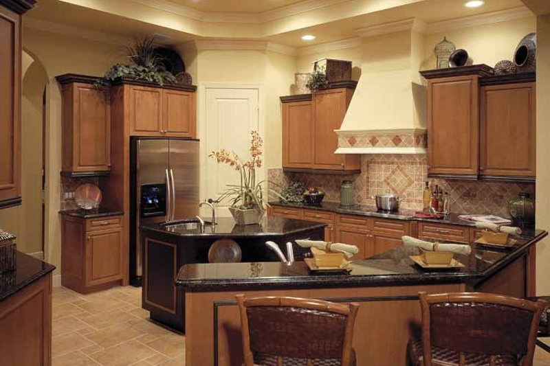Home Plan - Interior - Kitchen for Mediterranean House Plan #930-322 - 4 bed, 3.5 bath