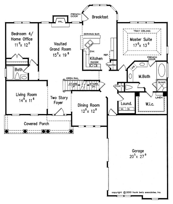 Architectural House Design - Country Floor Plan - Main Floor Plan #927-604