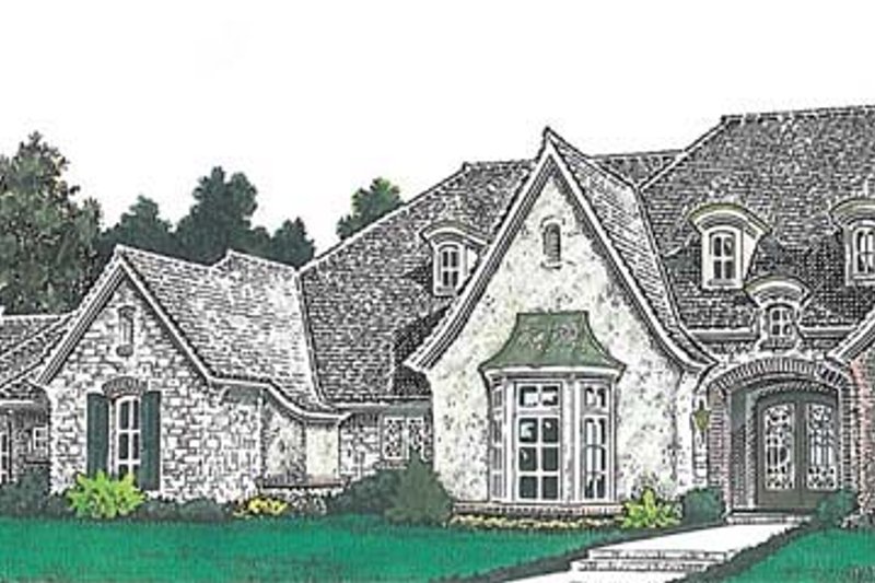 Home Plan - European Exterior - Front Elevation Plan #310-1260