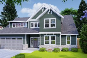 Traditional Exterior - Front Elevation Plan #53-615
