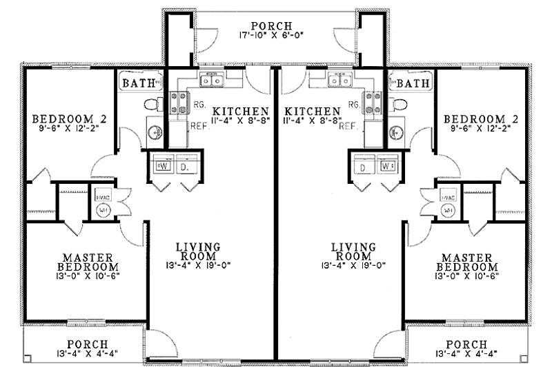 Dream House Plan - Floor Plan - Main Floor for Ranch House Plan #17-3249 - 4 bed, 2 bath