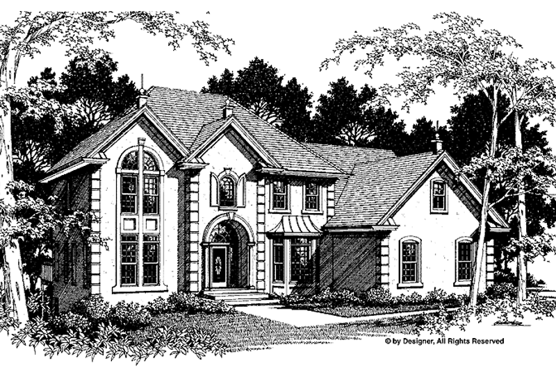 House Design - Mediterranean Exterior - Front Elevation Plan #56-649
