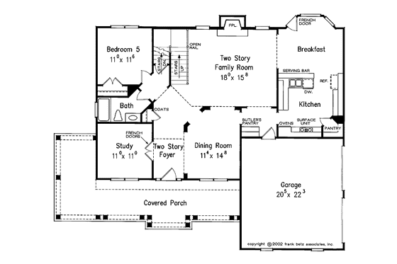 Floor Plan - Main Floor for Classical House Plan #927-850 - 5 bed, 4 bath