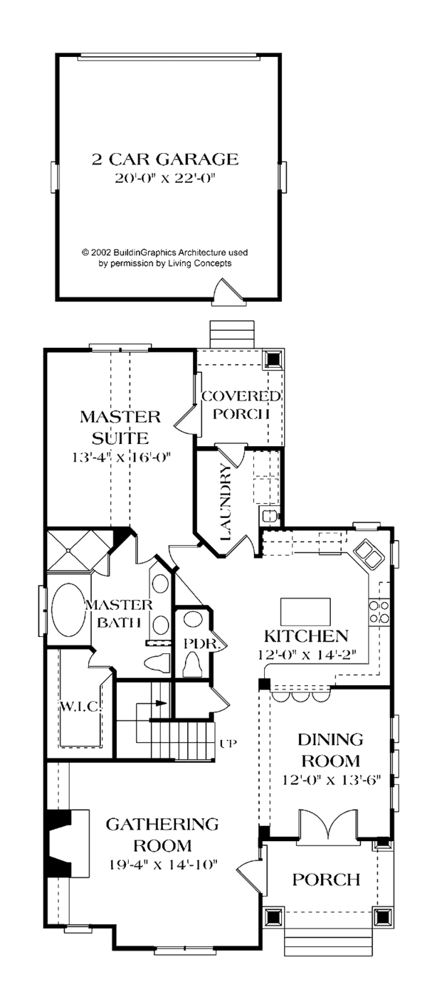 Home Plan - Craftsman Floor Plan - Main Floor Plan #453-338