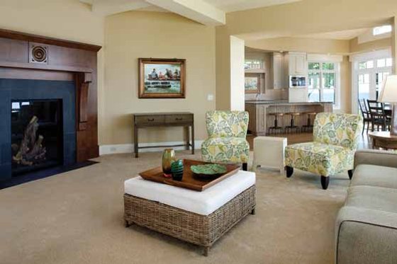 Interior - Family Room for Country House Plan #928-233 - 4 bed, 4 bath