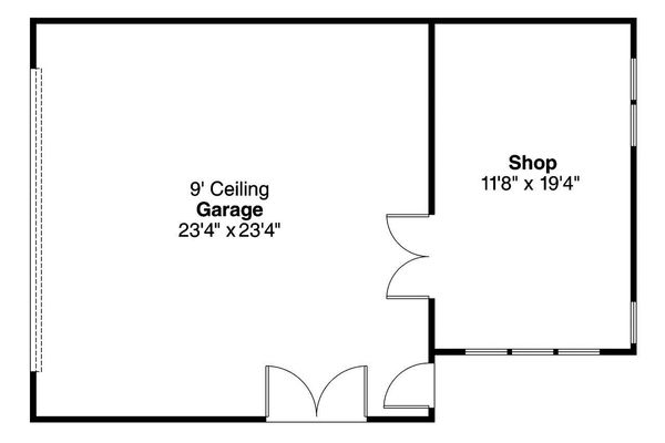 Craftsman Floor Plan - Main Floor Plan #124-1093