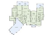 European Style House Plan - 6 Beds 6 Baths 8454 Sq/Ft Plan #17-3401 