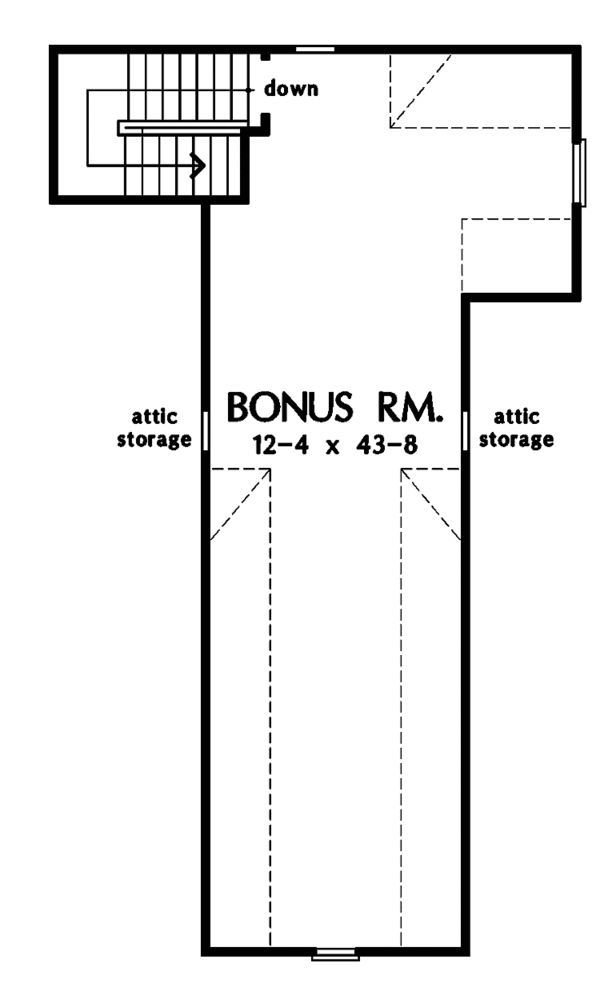 Craftsman Floor Plan - Upper Floor Plan #929-795