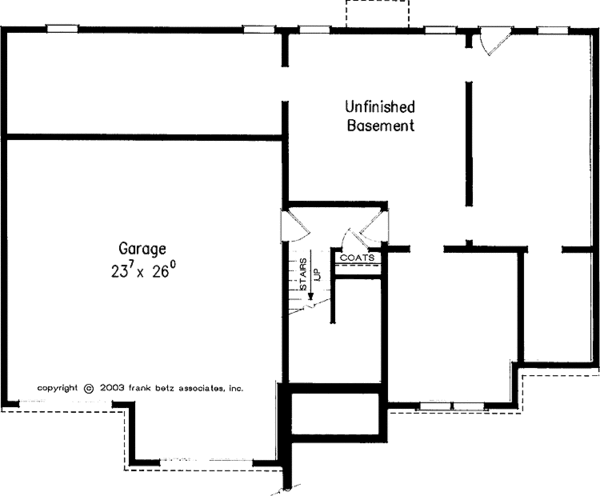 Dream House Plan - Colonial Floor Plan - Lower Floor Plan #927-912
