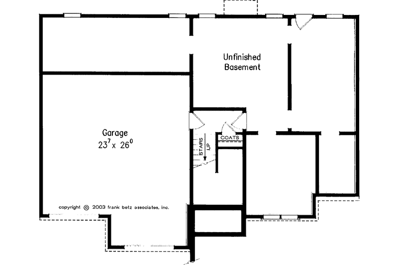 House Blueprint - Floor Plan - Lower Floor for Colonial House Plan #927-912 - 3 bed, 2 bath