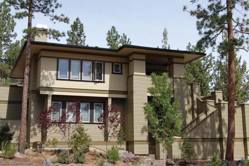 Architectural House Design - Exterior - Front Elevation 4 for Prairie House Plan #895-78 - 4 bed, 3 bath