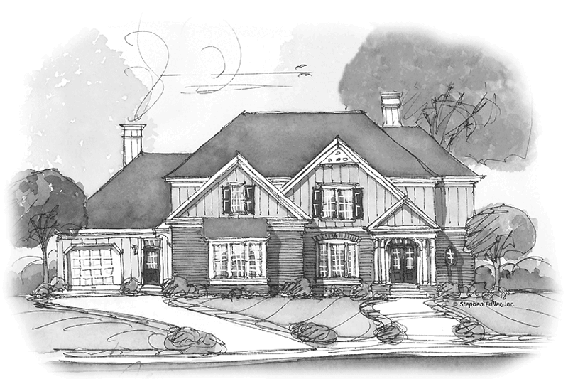 House Plan Design - Traditional Exterior - Front Elevation Plan #429-306