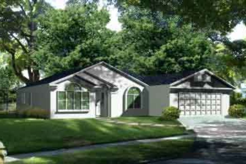 Dream House Plan - Adobe / Southwestern Exterior - Front Elevation Plan #1-649