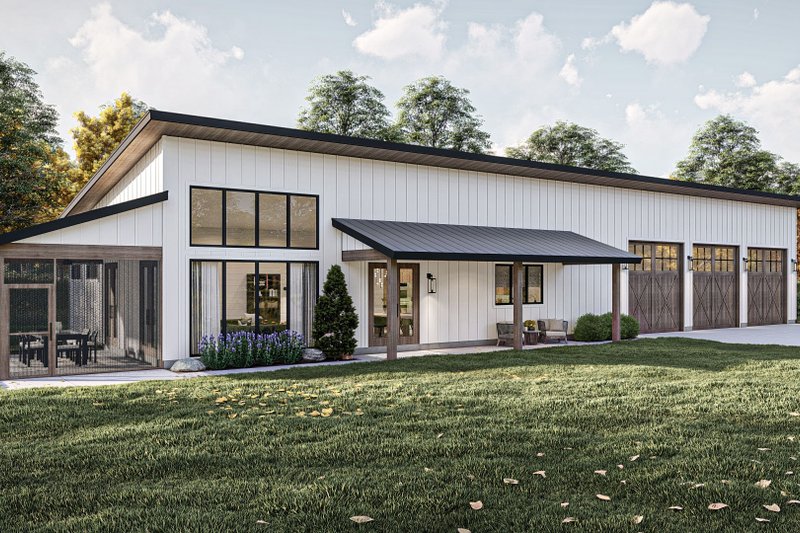 House Blueprint - Modern Exterior - Front Elevation Plan #455-639