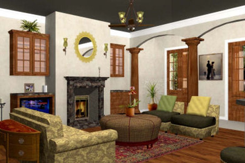 House Blueprint - Photo for European House Plan #44-170 - 3 bed, 2.5 bath